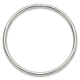 Sterling Silver Polished 4mm Tube Slip-on Bangle
